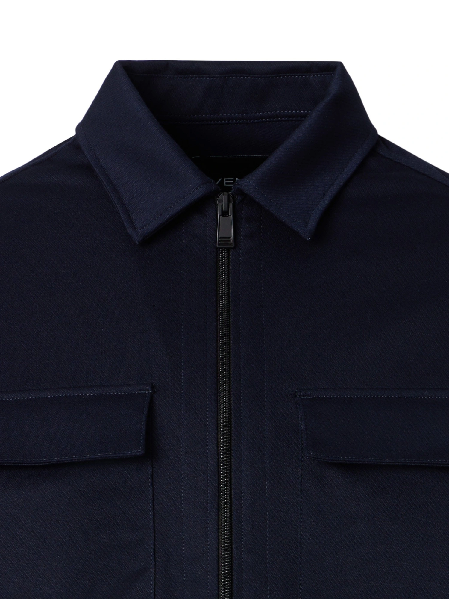 VENTI Casual Jersey Overshirt Blue