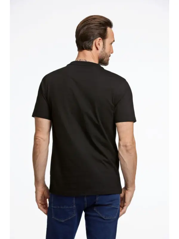 Bison O-neck Tee Black