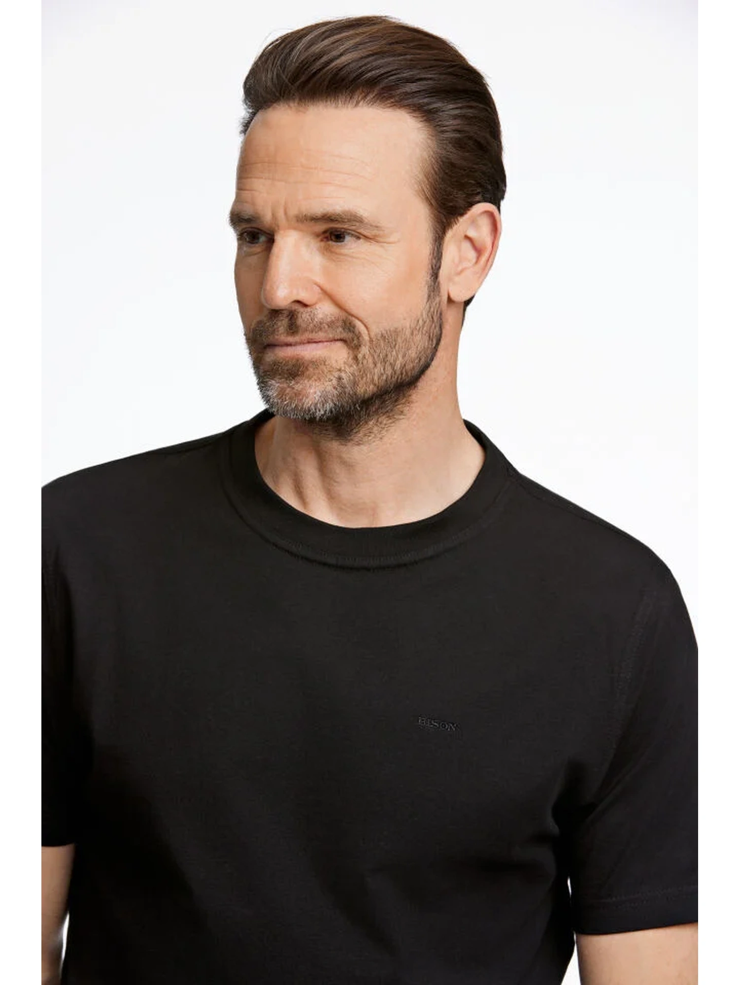 Bison O-neck Tee Black