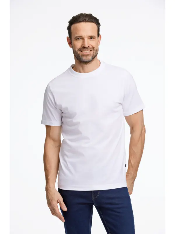 Bison O-neck Tee White