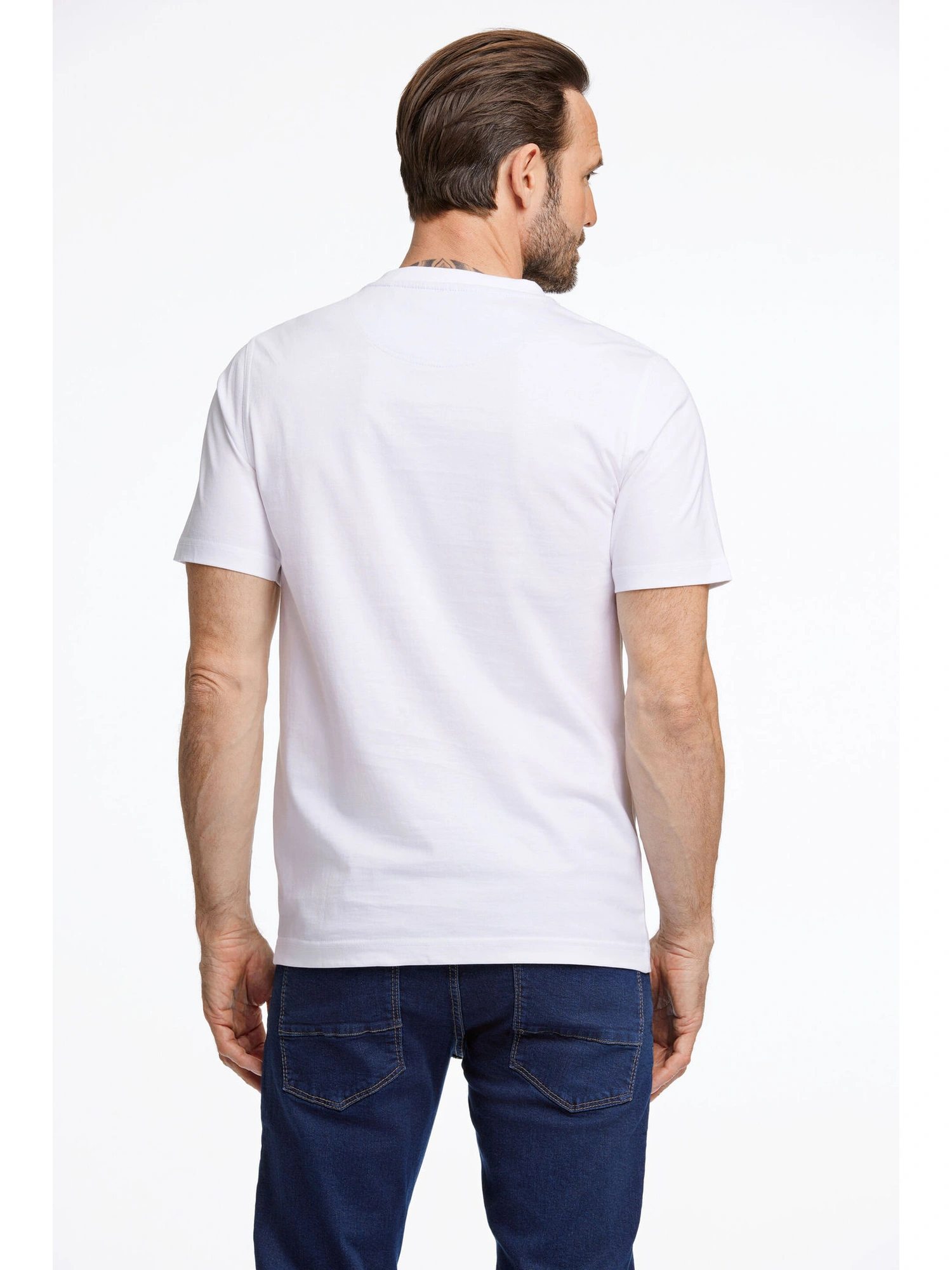 Bison O-neck Tee White