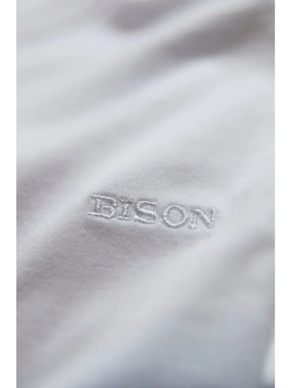 Bison O-neck Tee White