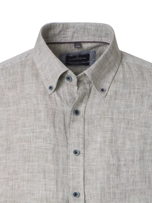 CASAMODA Casual Fit Short Skjorte Kalamata Olive