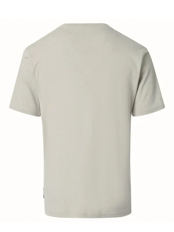 CASAMODA O-neck Print T-Shirt Pumice Stone