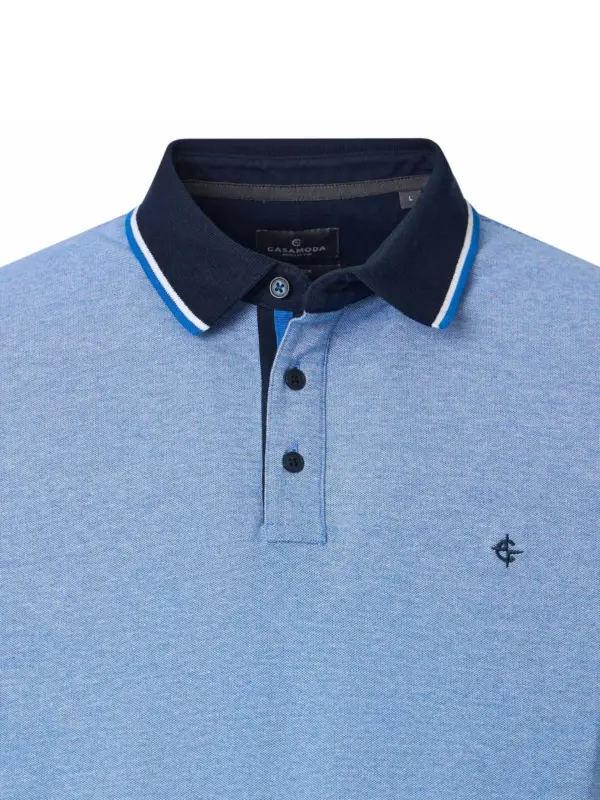 CASAMODA Piqué Polo Classic Blue