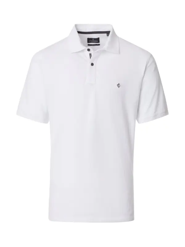 CASAMODA Pique Polo White