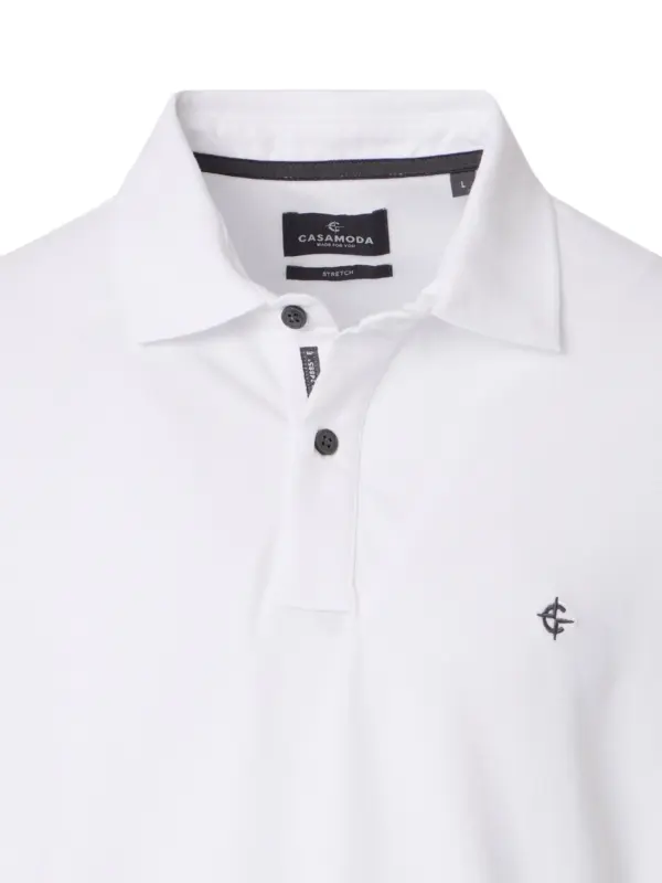 CASAMODA Pique Polo White