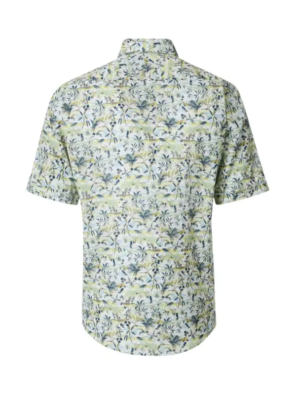 CASAMODA Print Casual shirt Green Milieu