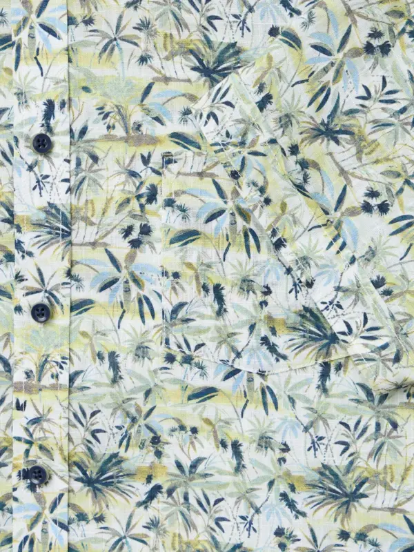 CASAMODA Print Casual shirt Green Milieu