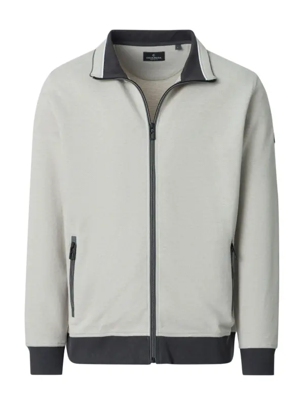 CASAMODA Sweat Cardigan Island Fossil