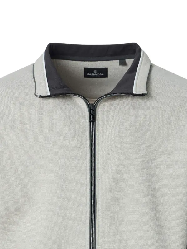 CASAMODA Sweat Cardigan Island Fossil