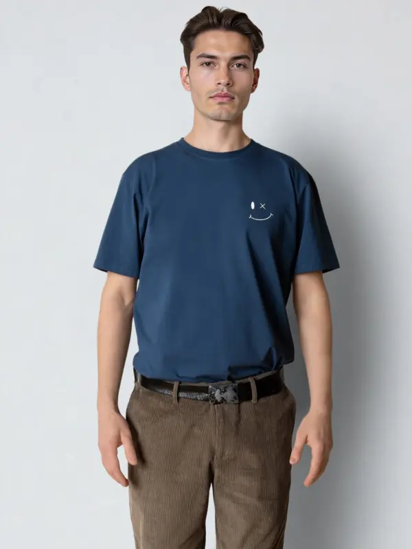 Clean Cut Copenhagen Patrick Organic T-shirt Largo Blue