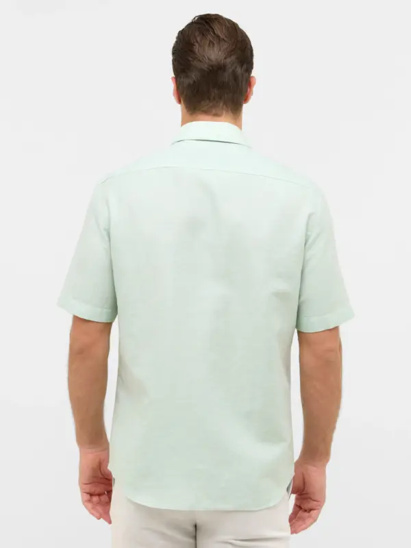 Eterna Modern Fit 1863 Linen twill Skjorte Lime