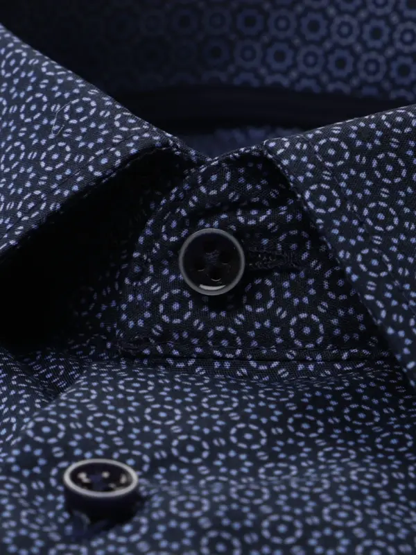 Eterna Modern Fit SS Skjorte Marine