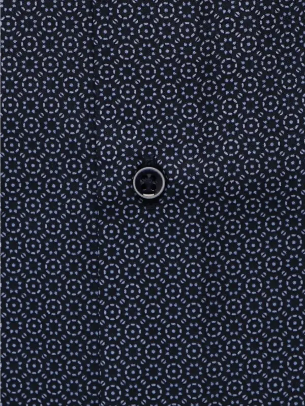 Eterna Modern Fit SS Skjorte Marine