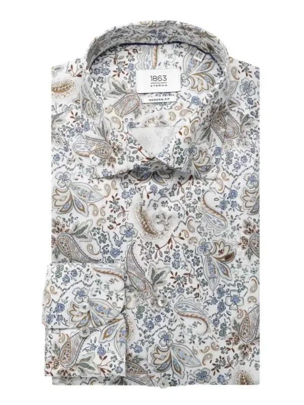 Eterna Modern fit 1863 premium Skjorte Blue
