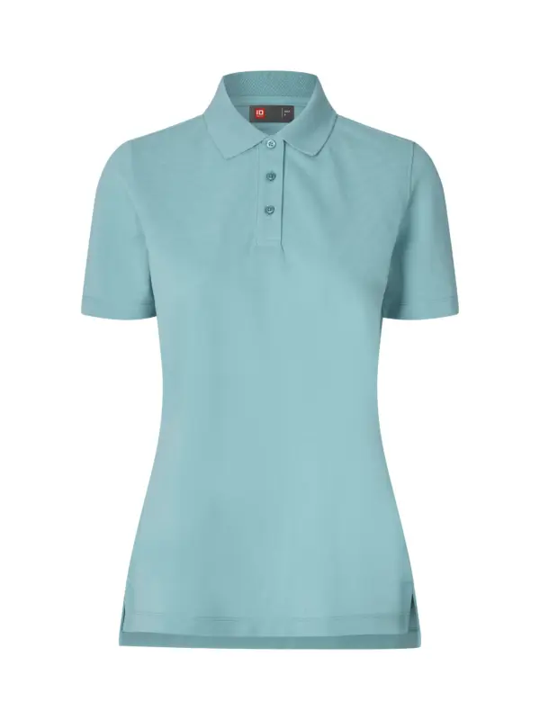 ID Ease poloshirt | Lyocell | dame Støvet aqua 0557-392
