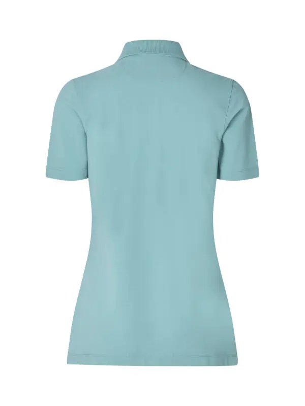 ID Ease poloshirt | Lyocell | dame Støvet aqua 0557-392