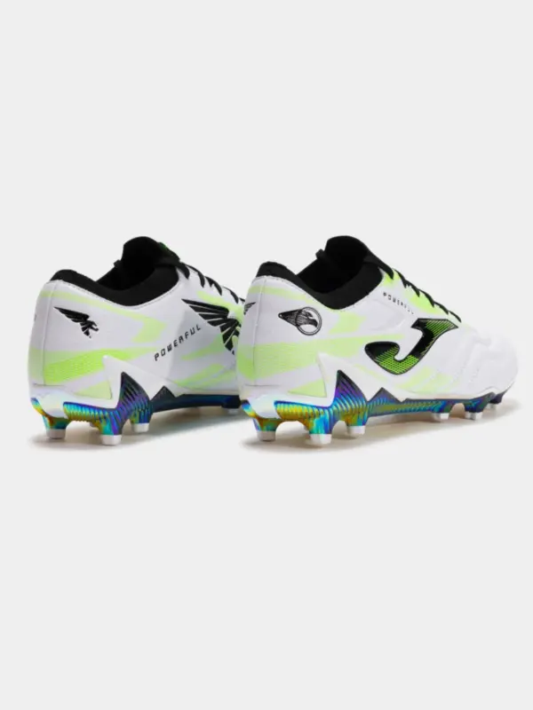 JOMA POWERFUL TOP 2502 WHITE BLACK FIRM GROUND Fodboldstøvler