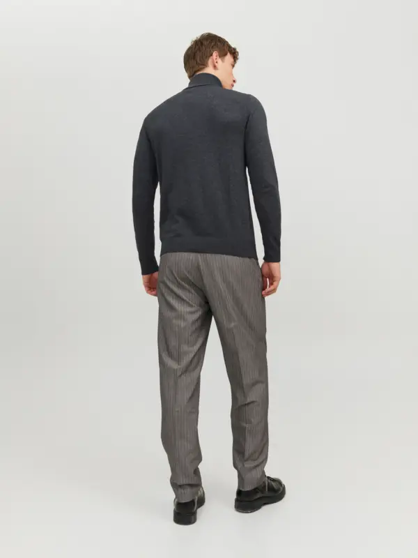 Jack & Jones JJEEMIL KNIT ROLL NECK NOOS Grey