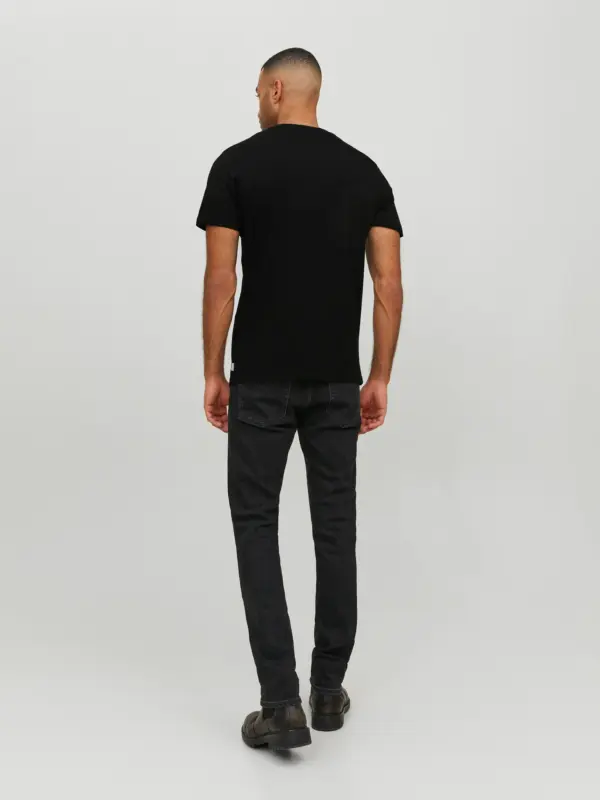 Jack & Jones JJEORGANIC BASIC TEE SS V-NECK NOOS Black