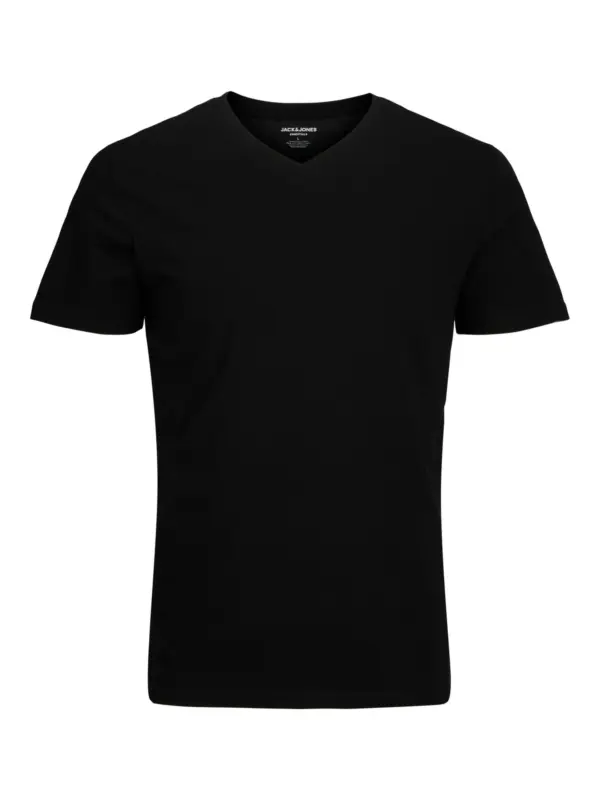 Jack & Jones JJEORGANIC BASIC TEE SS V-NECK NOOS Black