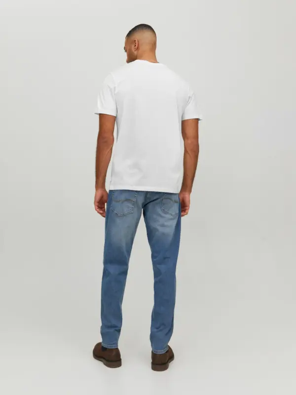 Jack & Jones JJEORGANIC BASIC TEE SS V-NECK NOOS White