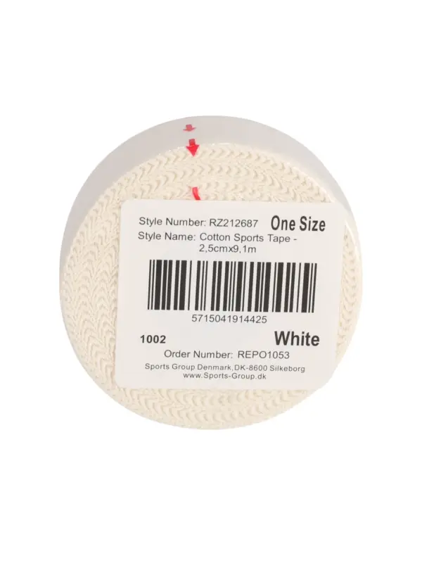 REZO Cotton Sportstape 2.5 cm x 9.1 m White