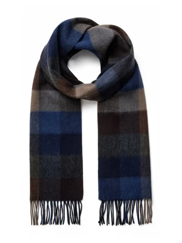 Connexion Tie Scarf - patterned - wool 23-873-0-62
