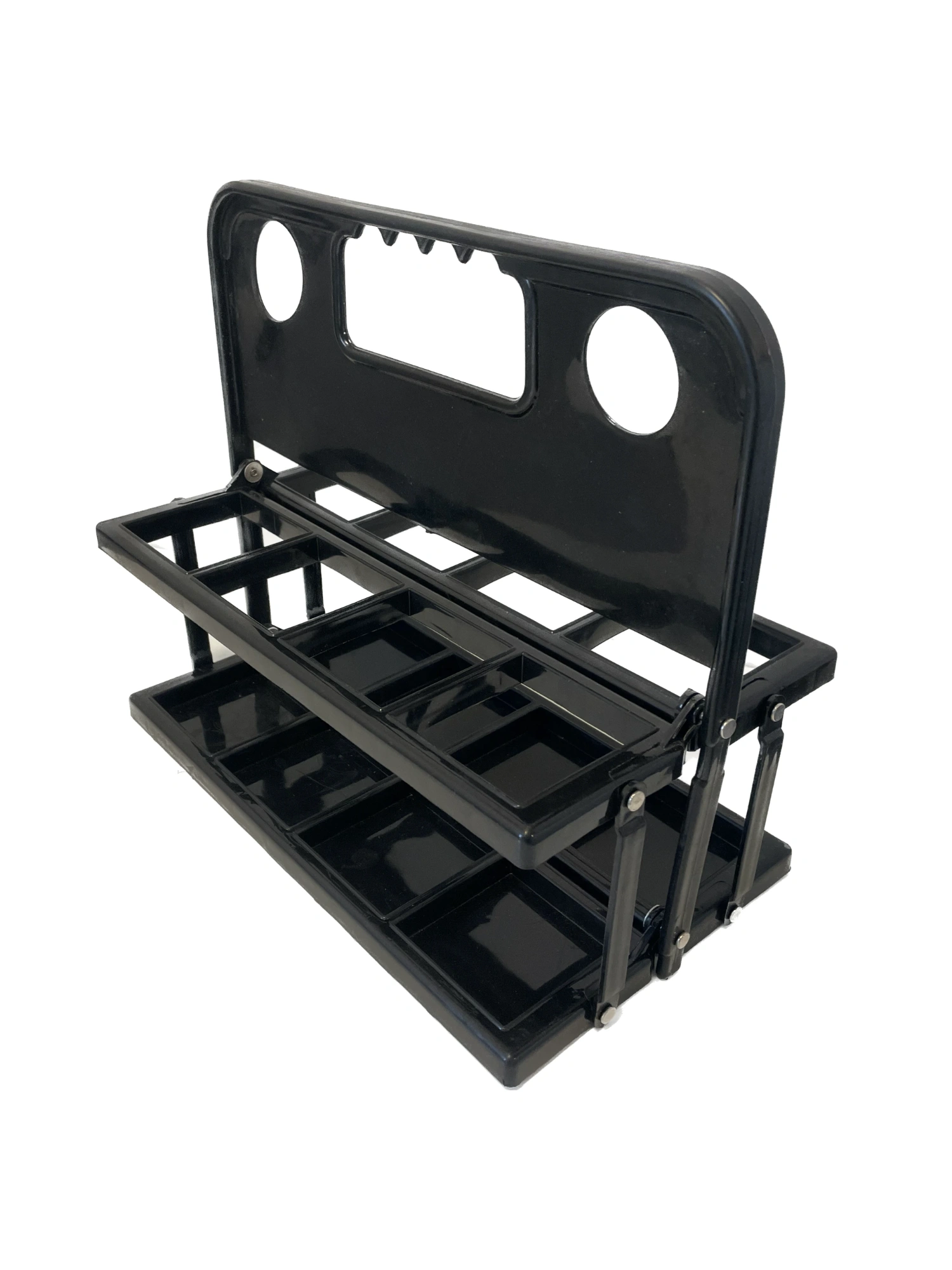 Foldbar holder til 8 drikkedunke sort