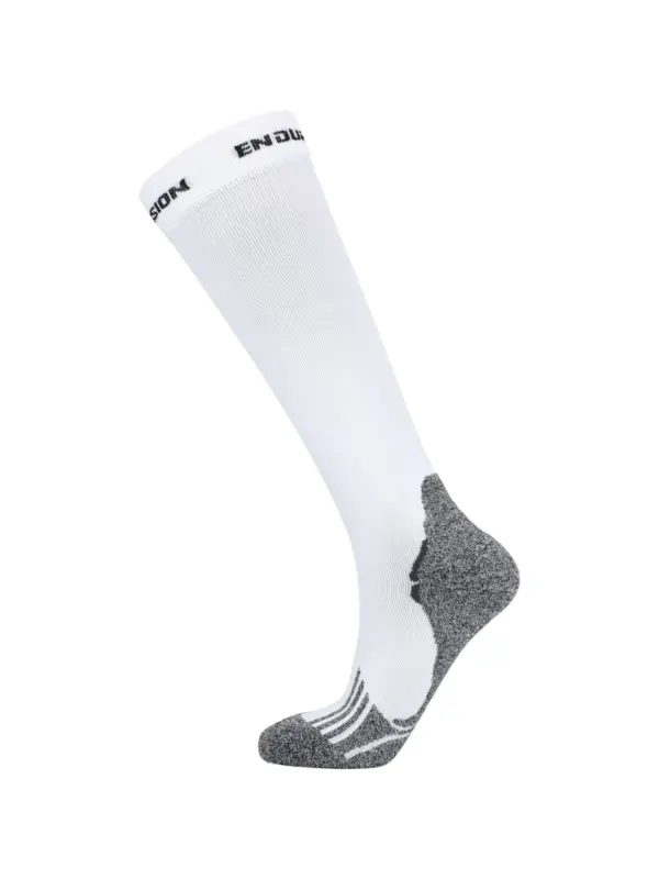Endurance Boston Compression Socks White