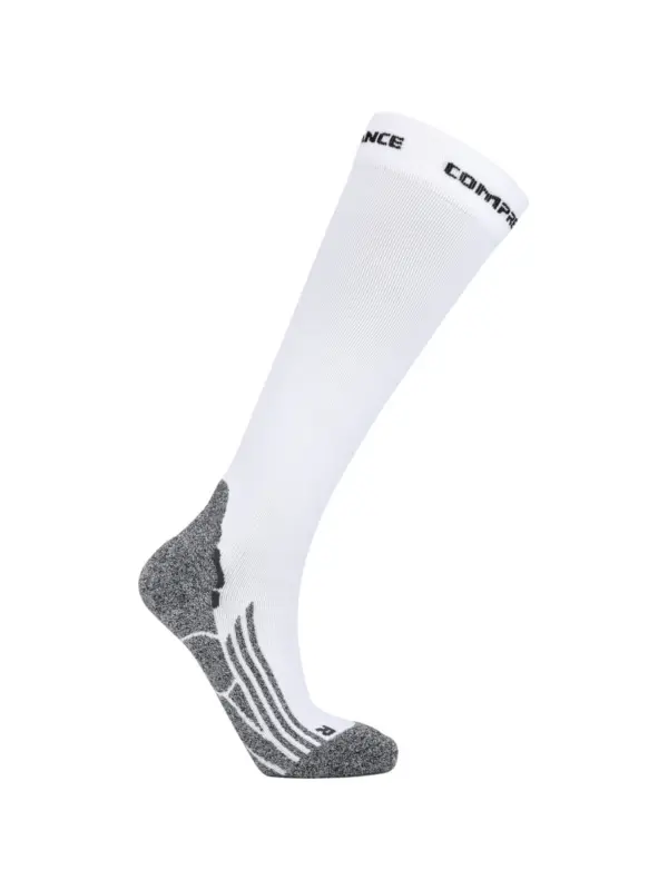 Endurance Boston Compression Socks White
