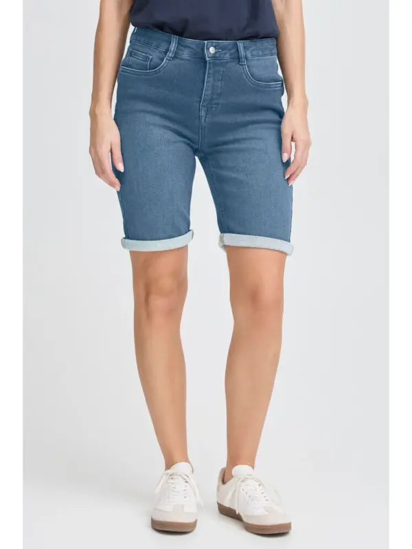Fransa FRVILJA PAM SHO 1 Denim shorts Light blue denim