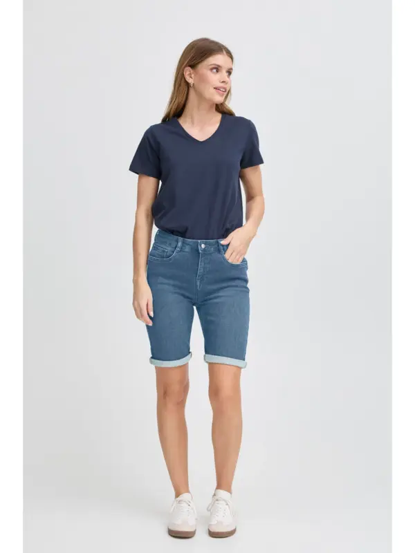 Fransa FRVILJA PAM SHO 1 Denim shorts Light blue denim