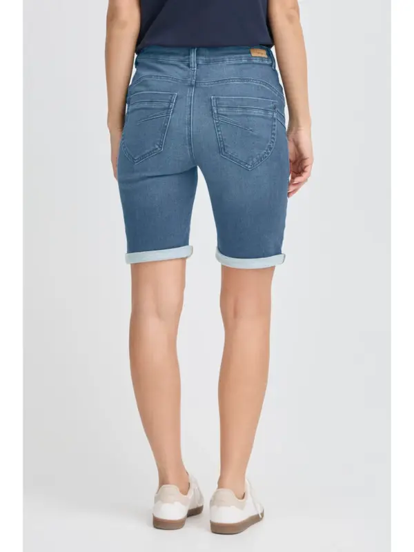Fransa FRVILJA PAM SHO 1 Denim shorts Mid Blue denim