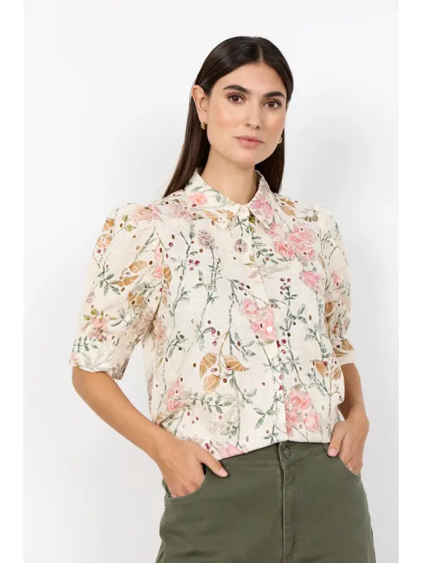 Soyaconcept SC-GEDDI 1 Skjorte CREAM COMBI