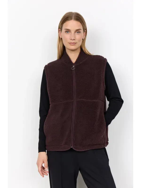 Soyaconcept SC-ONYX 3 Vest CHOCOLATE PLUM