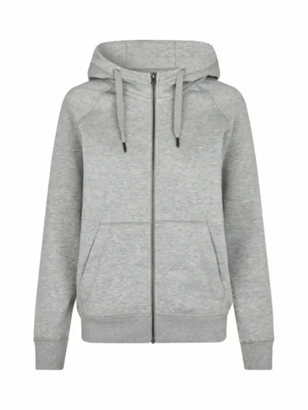 HUCC Zip Hoodie Grå melange Dame