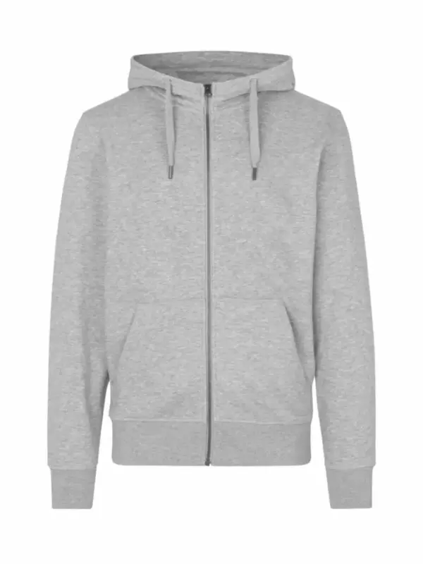 HUCC Zip Hoodie Grå melange Herre