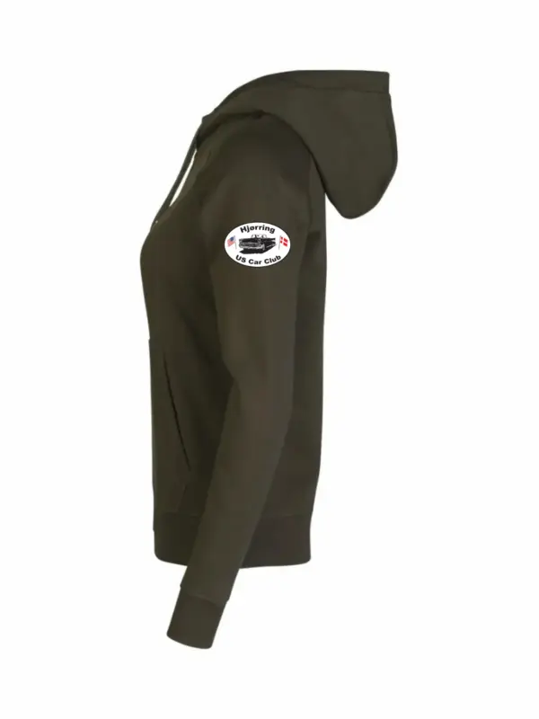HUCC Zip Hoodie Oliven Dame