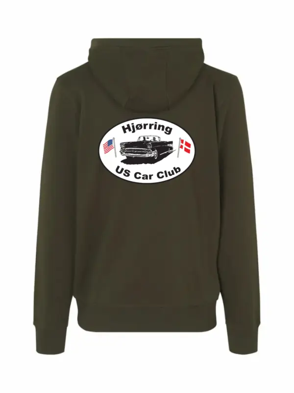 HUCC Zip Hoodie Oliven Herre