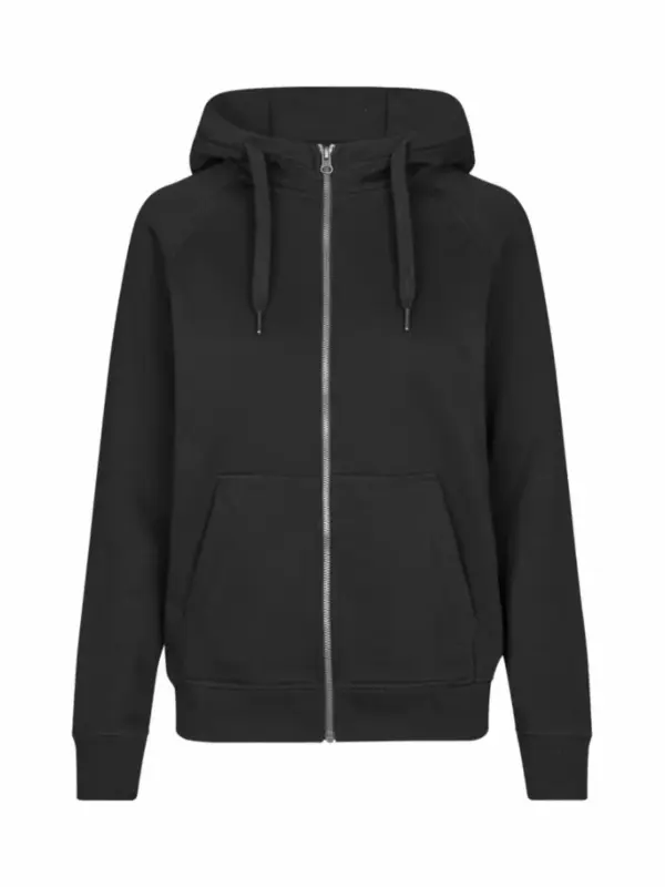 HUCC Zip Hoodie Sort Dame