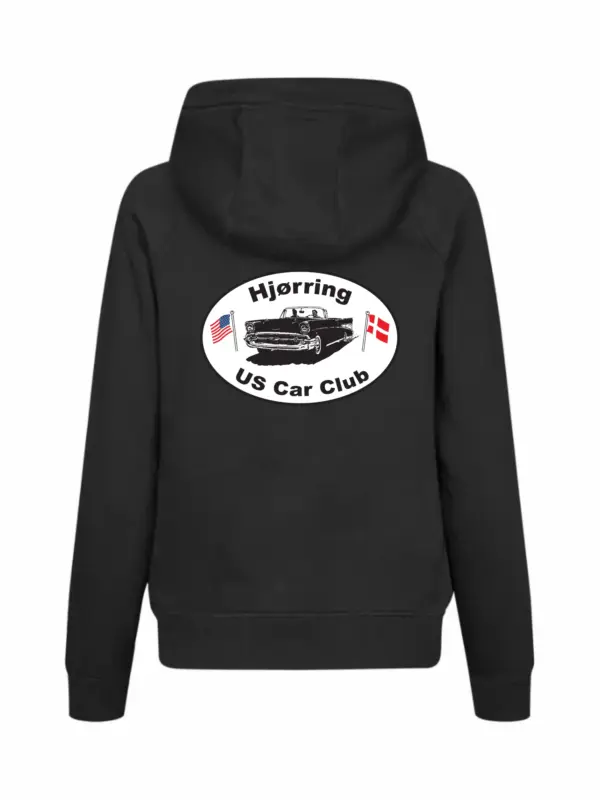 HUCC Zip Hoodie Sort Dame