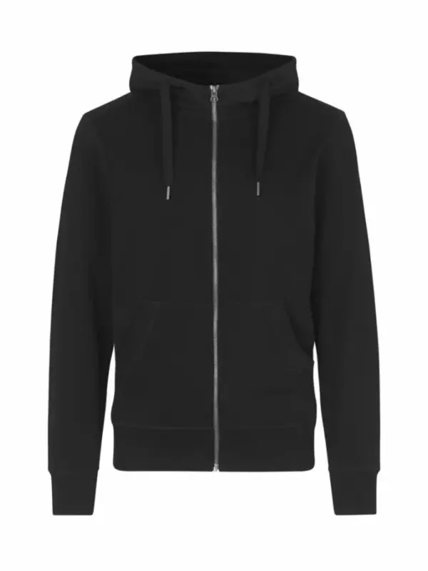 HUCC Zip Hoodie Sort Herre
