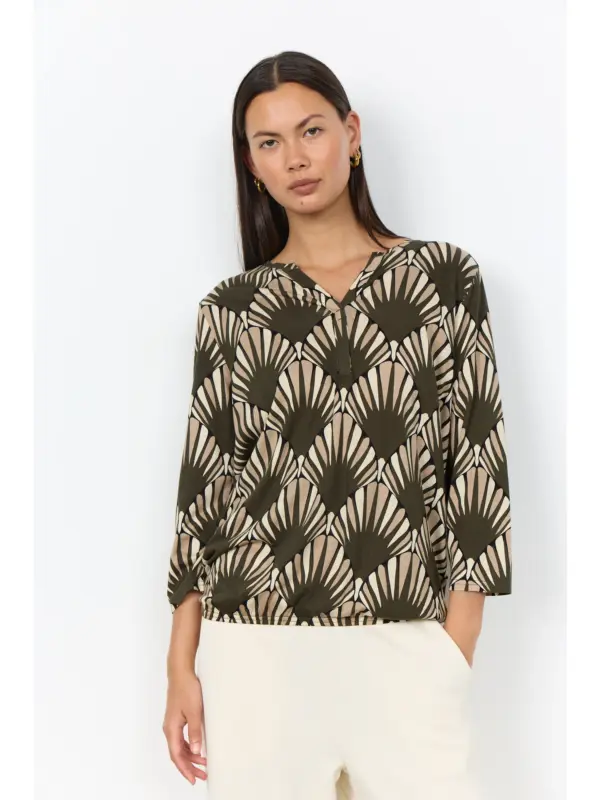 Soyaconcept SC-FELICITY AOP 555 Bluse FOREST NIGHT COMBI