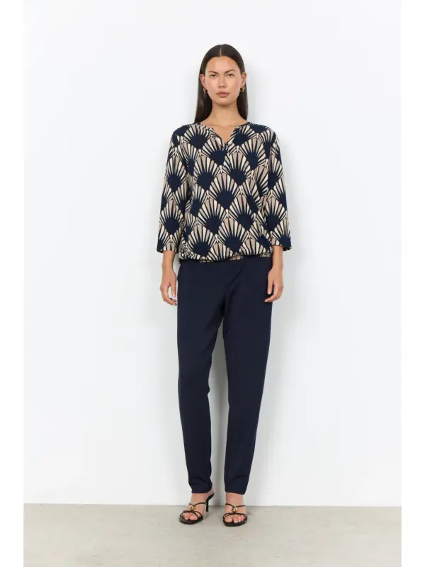 Soyaconcept SC-FELICITY AOP 555 Bluse NAVY COMBI