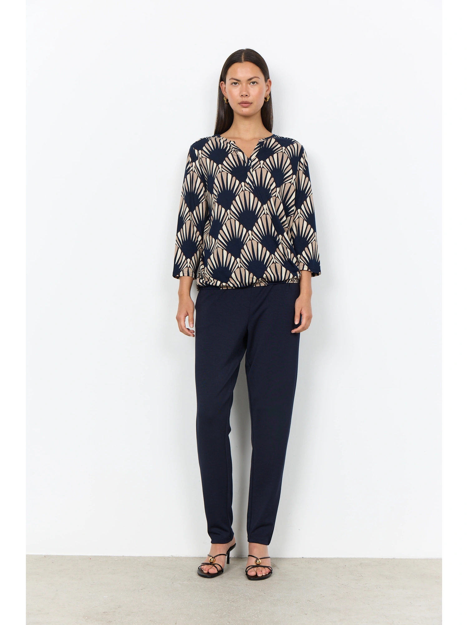 Soyaconcept SC-FELICITY AOP 555 Bluse NAVY COMBI