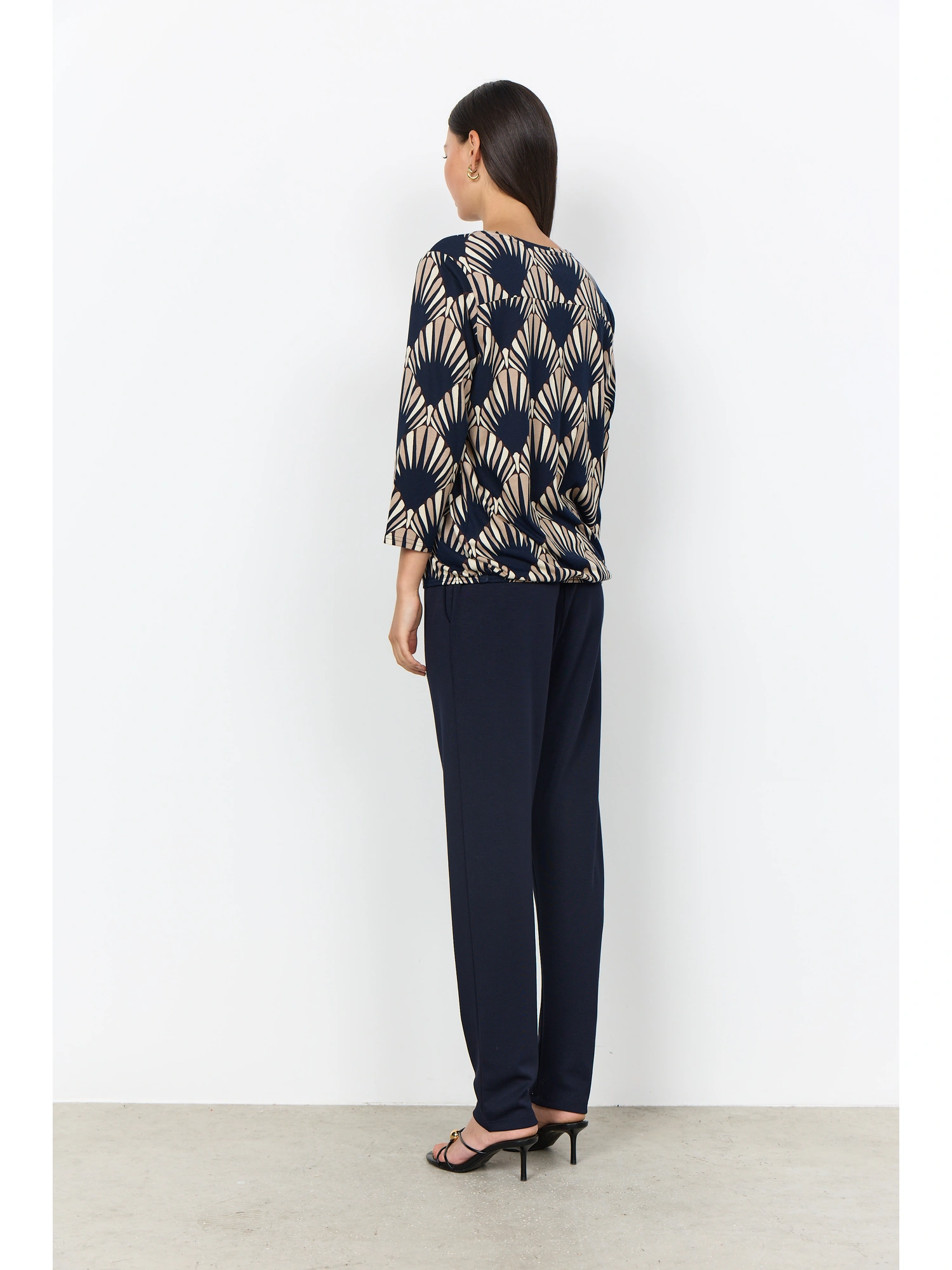 Soyaconcept SC-FELICITY AOP 555 Bluse NAVY COMBI