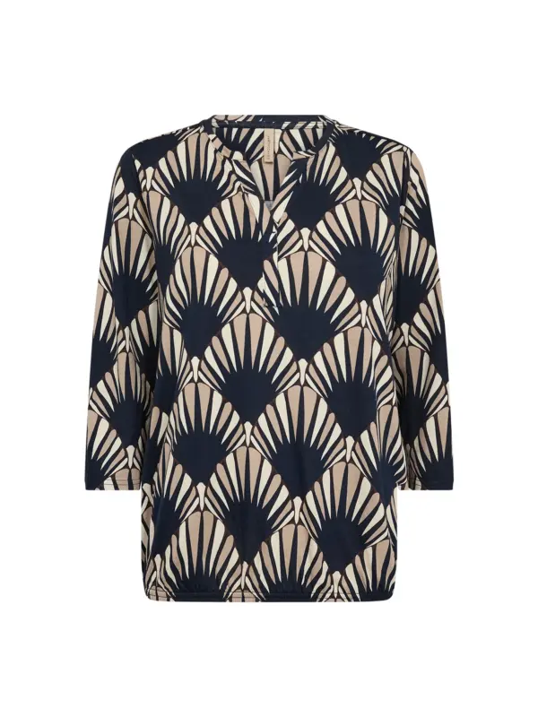 Soyaconcept SC-FELICITY AOP 555 Bluse NAVY COMBI