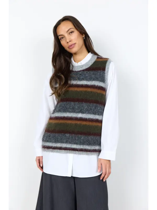 Soyaconcept SC-HADIL YD 1 Vest C FOREST NIGHT MEL COM